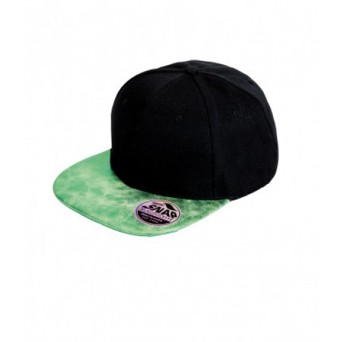Bronx Glitter Snapback Cap Black/Green